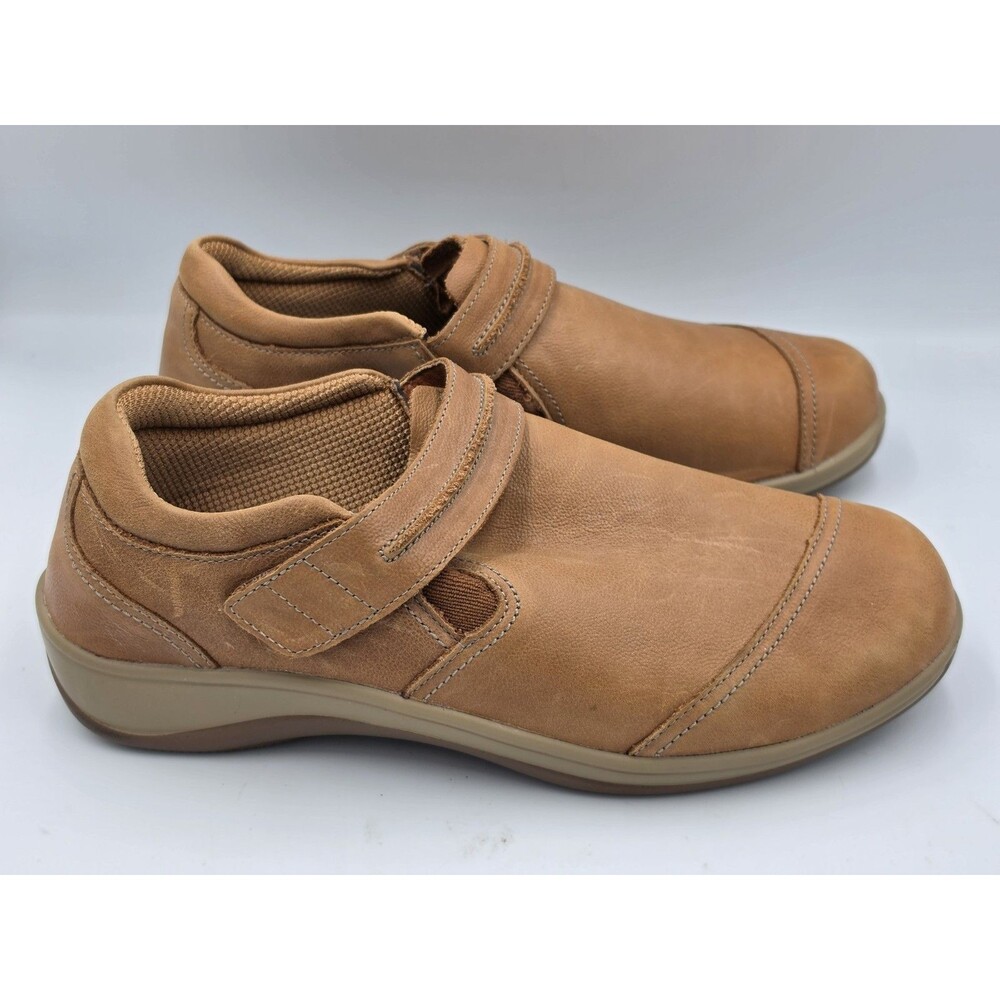 Orthofeet Solerno 816 Women's Size 11 D Wide Camel Slip On Orthotic Shoes- JL462